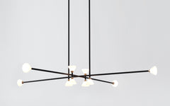 Apollo chandelier - 10 lights horizontal