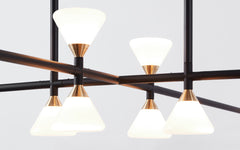 Apollo chandelier - 10 lights horizontal