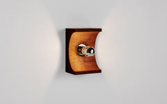Wood sconce - half