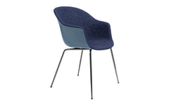 Bat dining chair - front upholstered with conic base