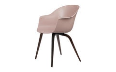 Bat dining chair - un-upholstered with wood base