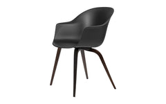 Bat dining chair - un-upholstered with wood base