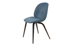Beetle dining chair - front upholstered with wood base