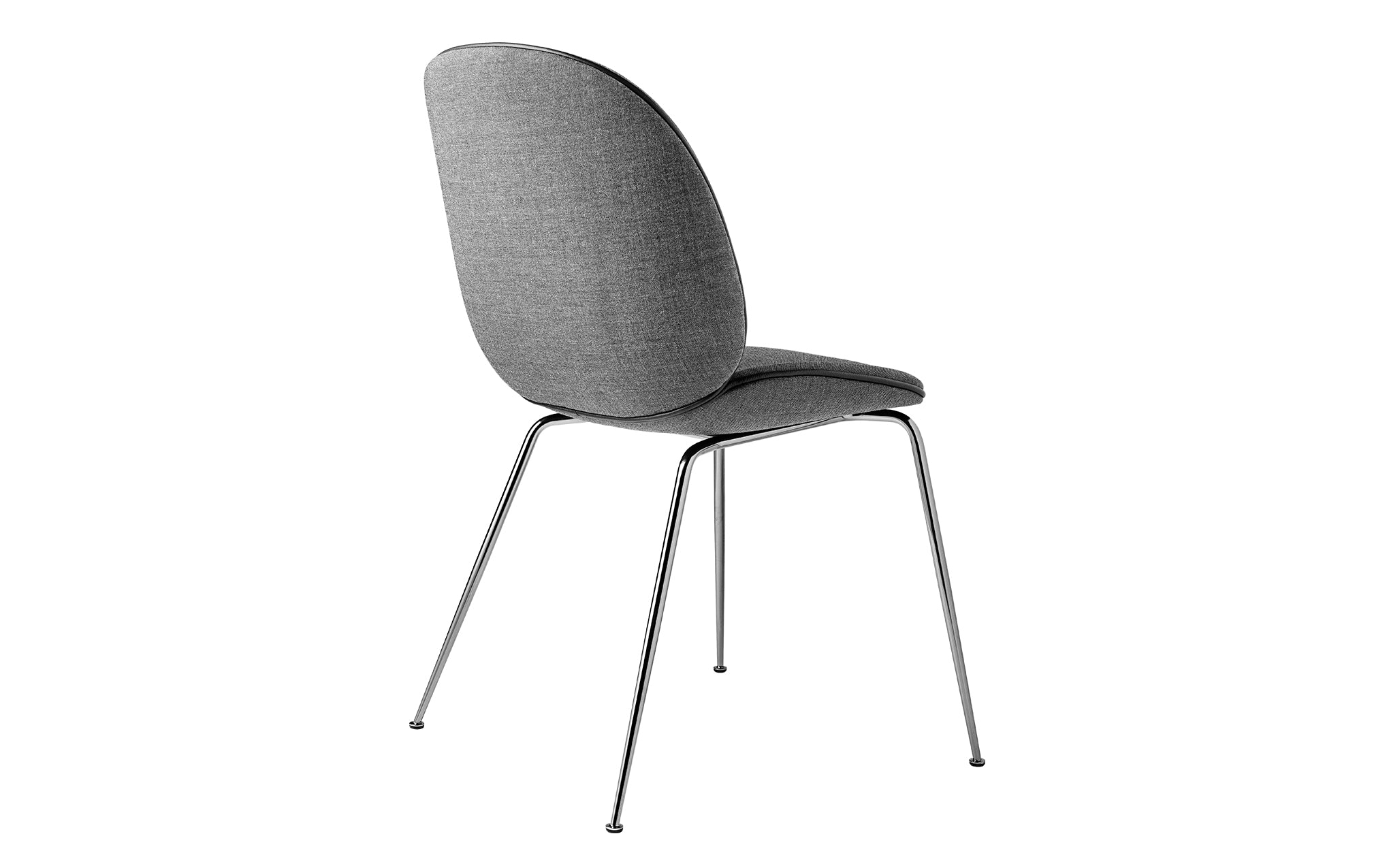 Beetle dining chair - upholstered with conic base