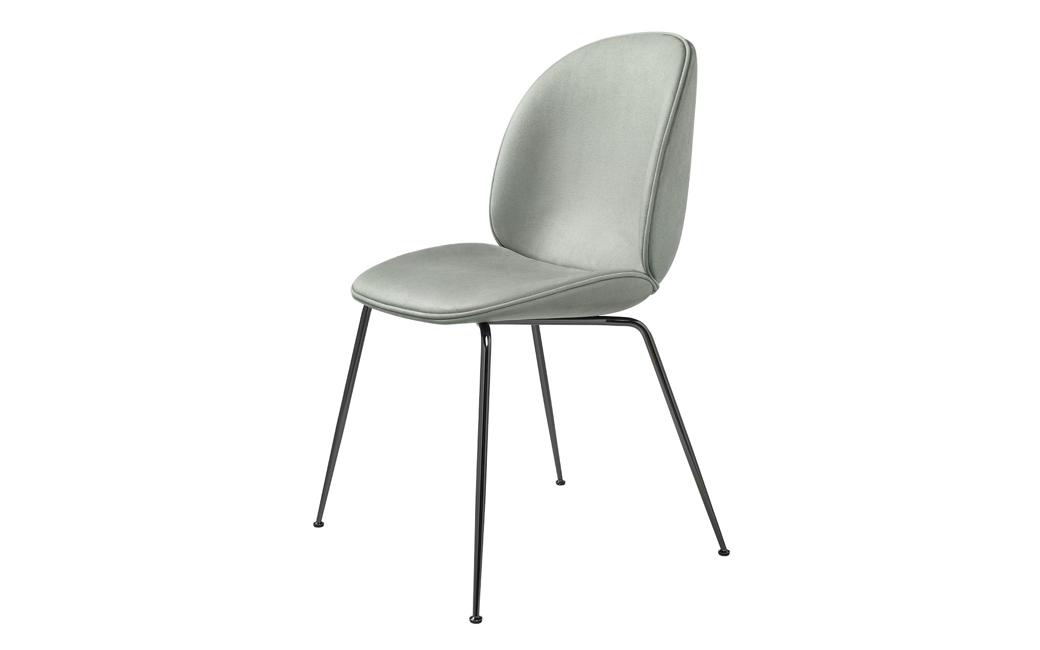 Beetle dining chair - upholstered with conic base