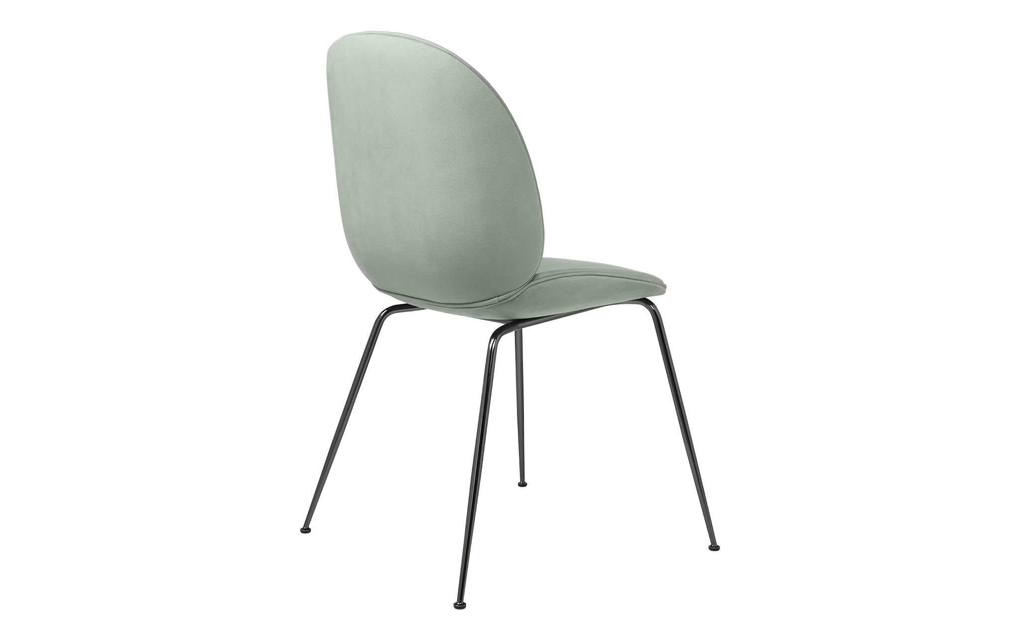 Beetle dining chair - upholstered with conic base