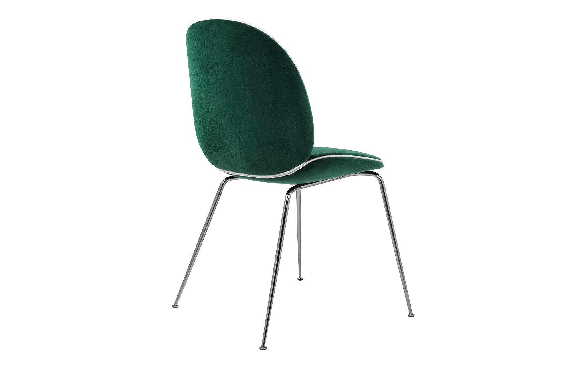 Beetle dining chair - upholstered with conic base