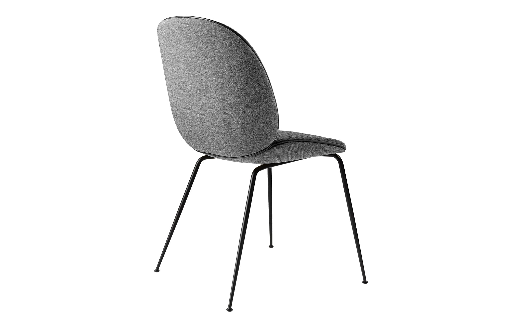 Beetle dining chair - upholstered with conic base