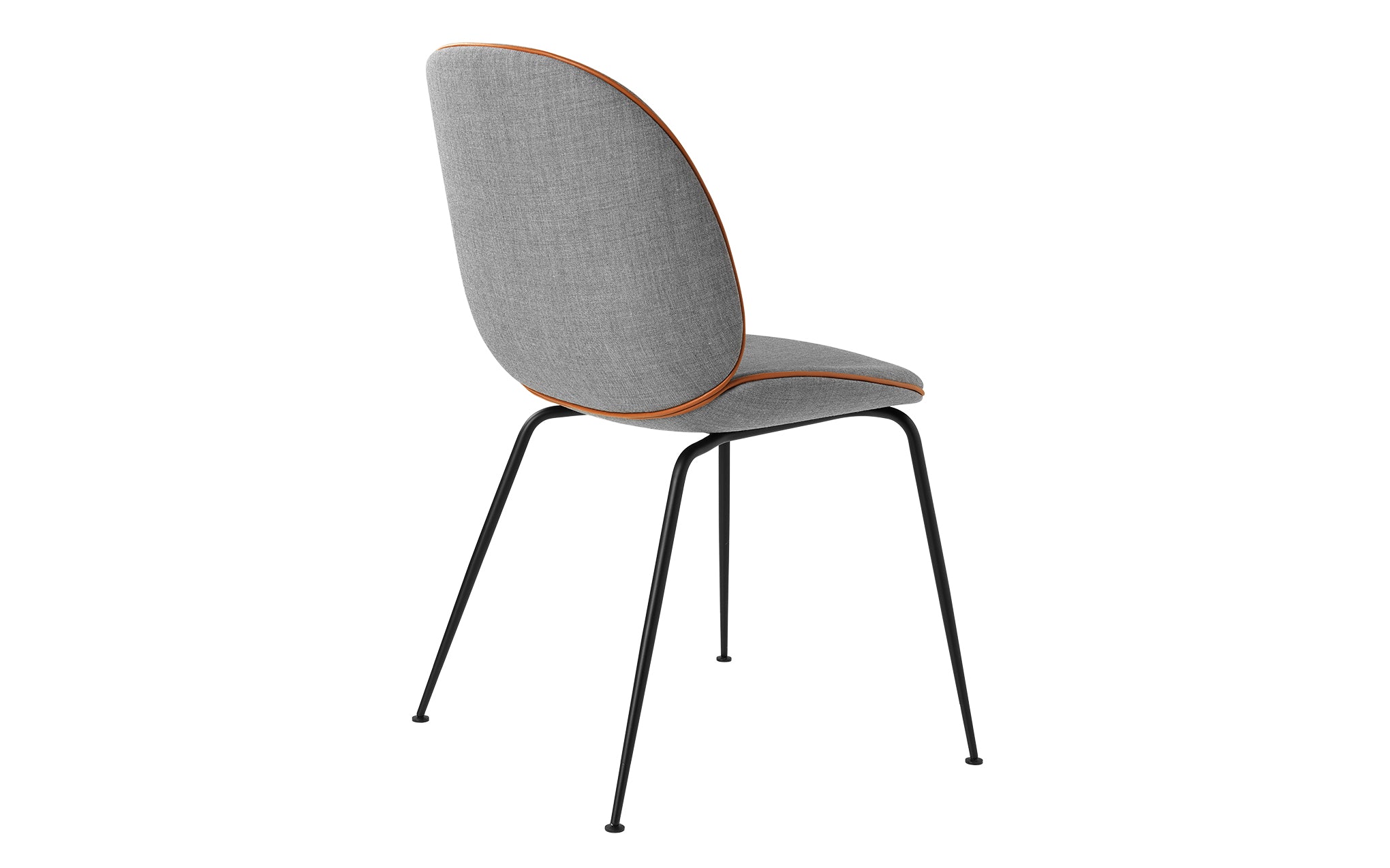 Beetle dining chair - upholstered with conic base