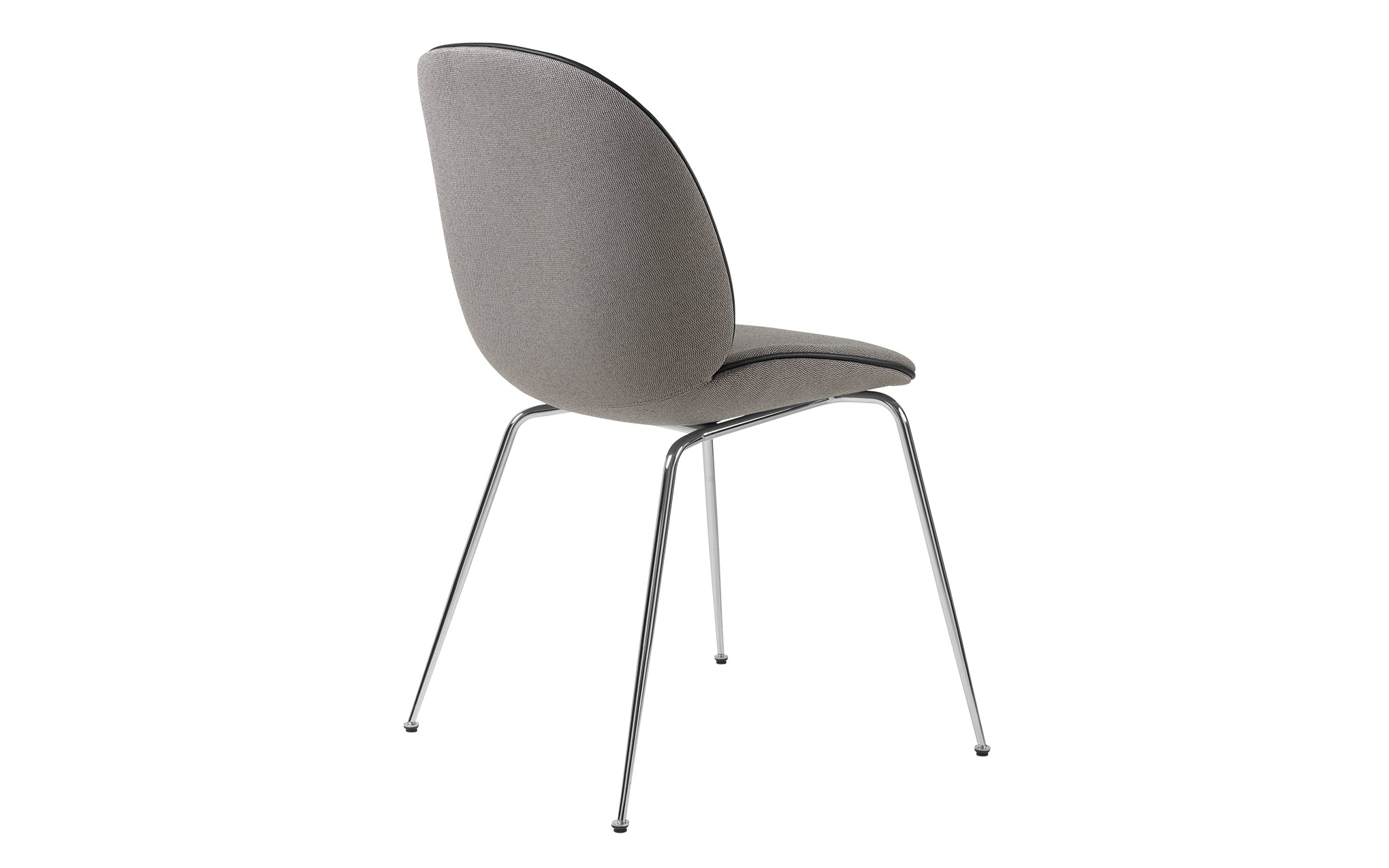 Beetle dining chair - upholstered with conic base