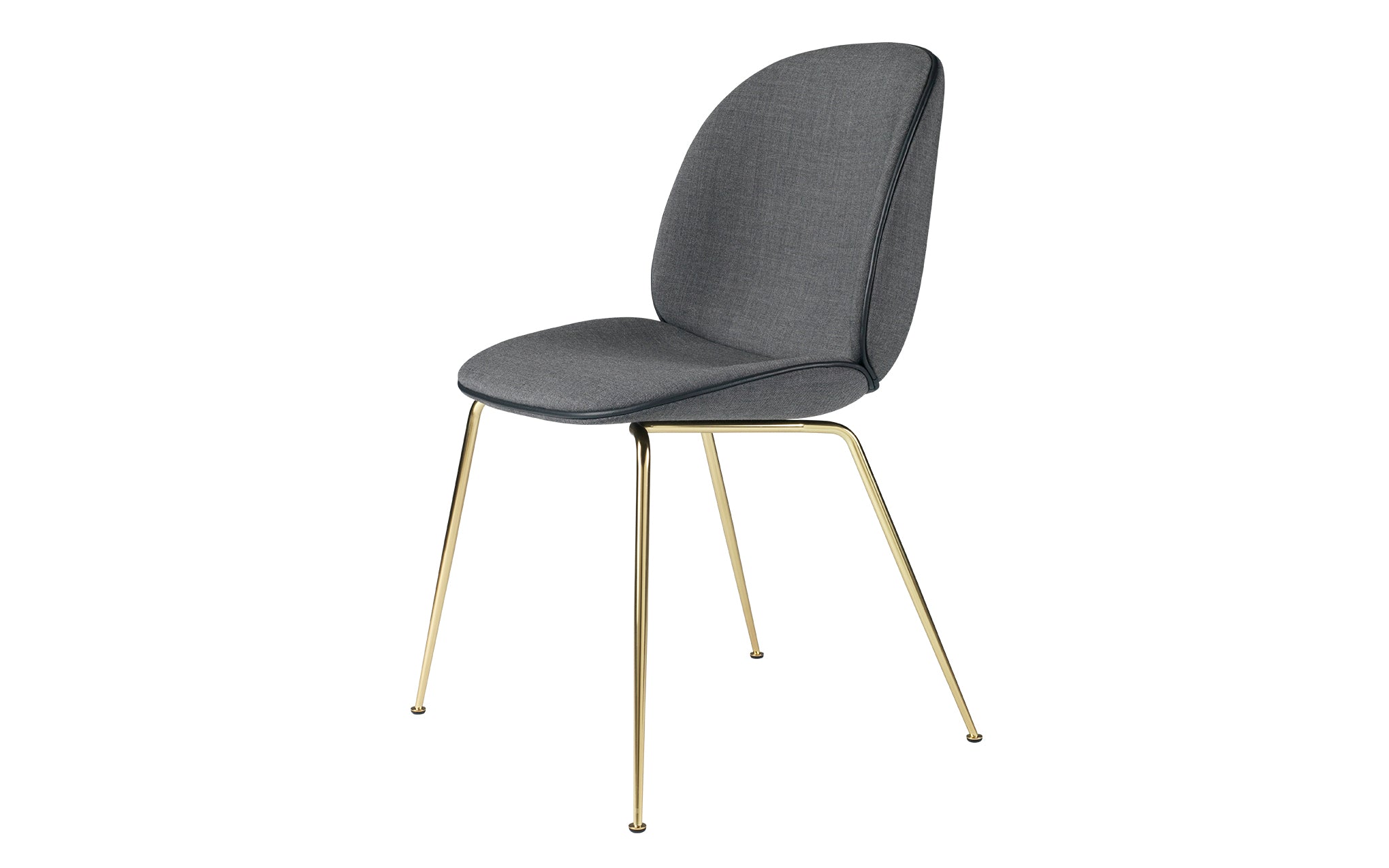 Beetle dining chair - upholstered with conic base