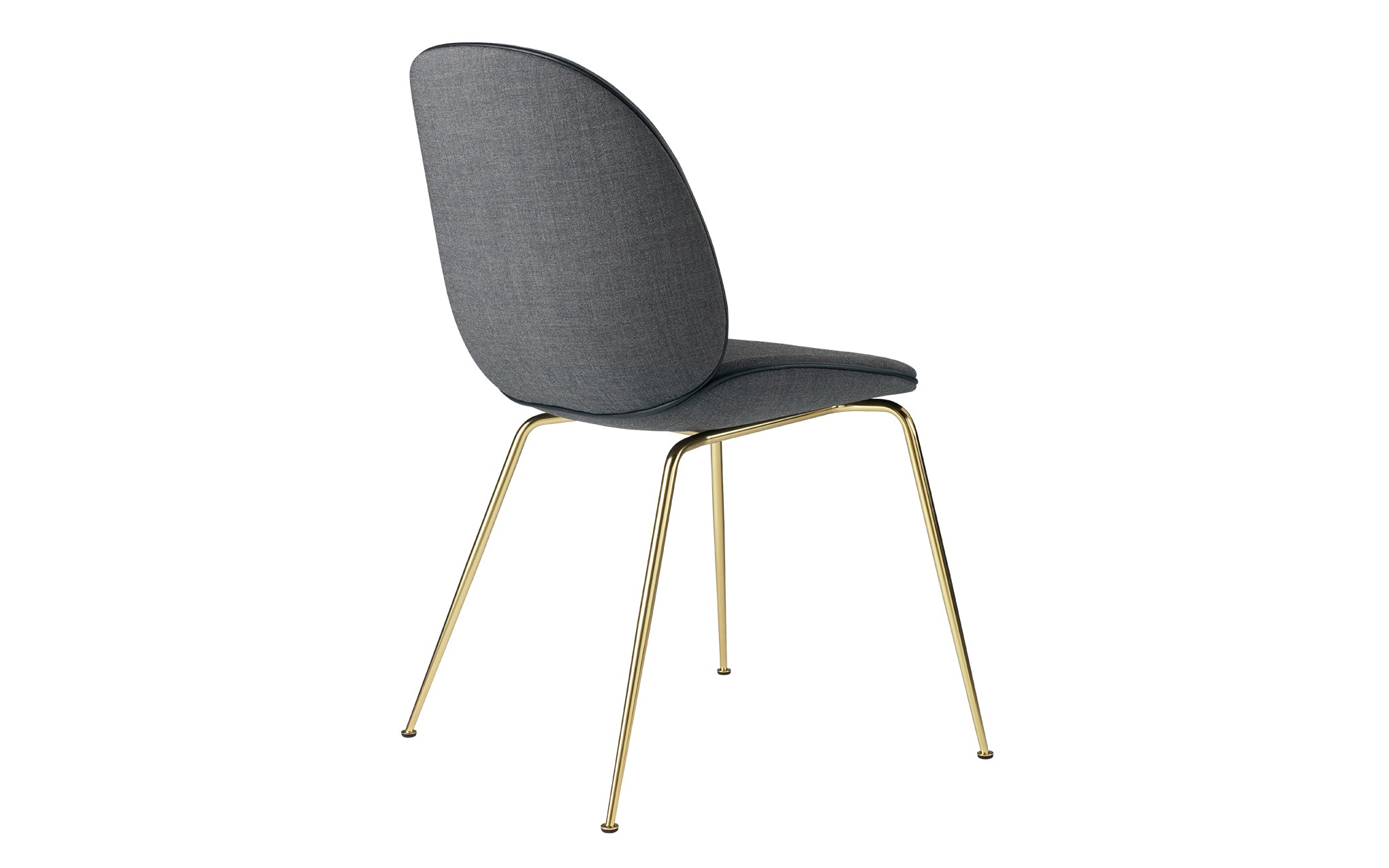 Beetle dining chair - upholstered with conic base