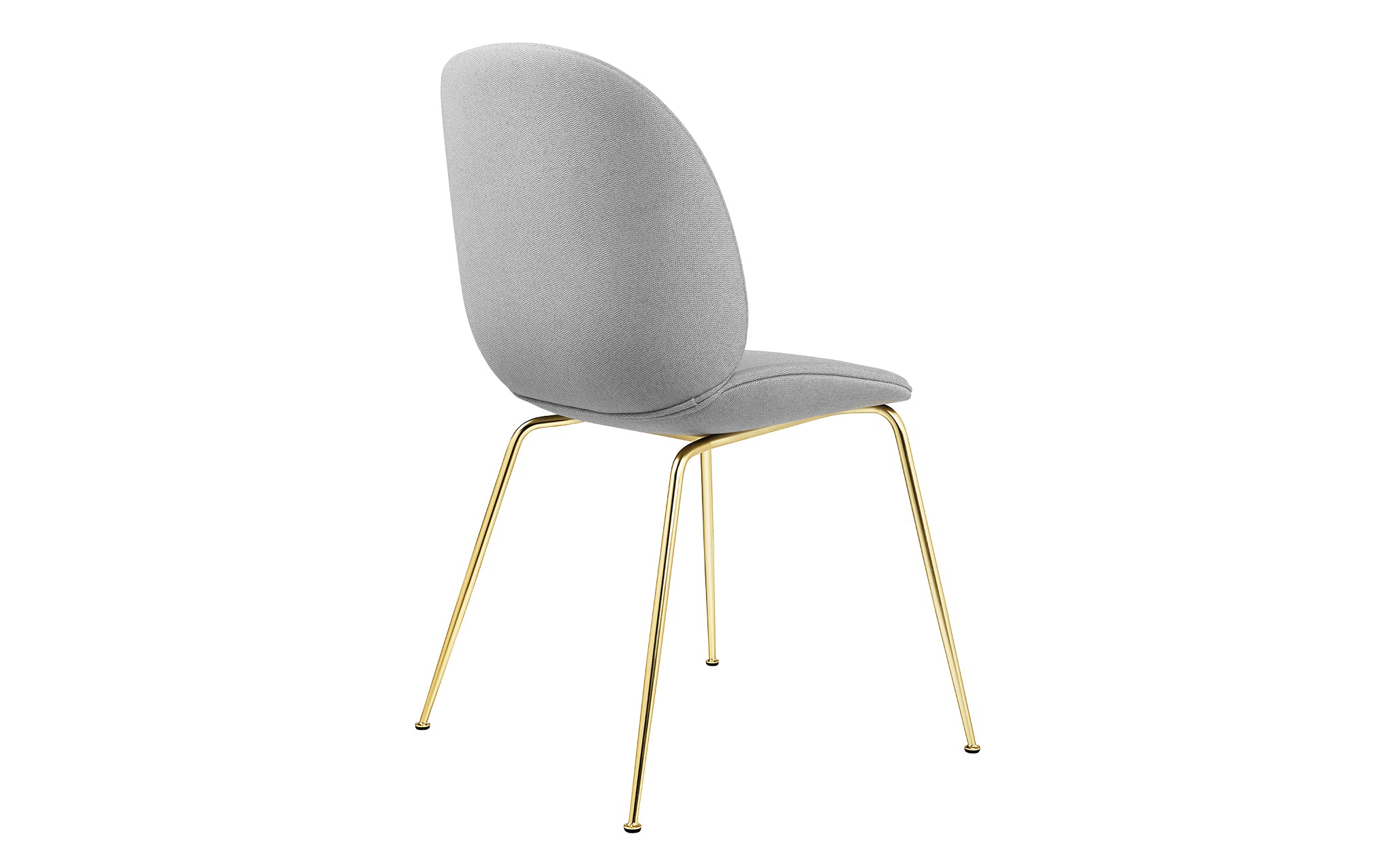 Beetle dining chair - upholstered with conic base