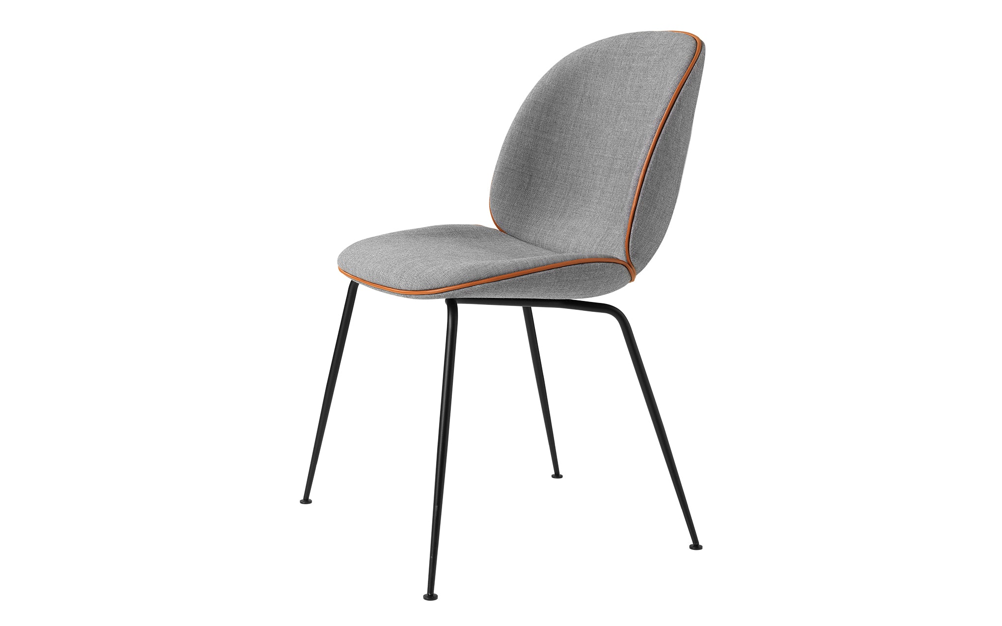 Beetle dining chair - upholstered with conic base