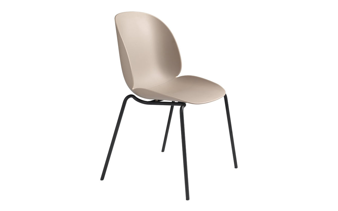 Beetle dining chair - un-upholstered with stackable base