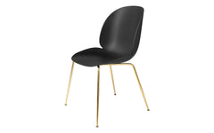 Beetle dining chair - un-upholstered with conic base
