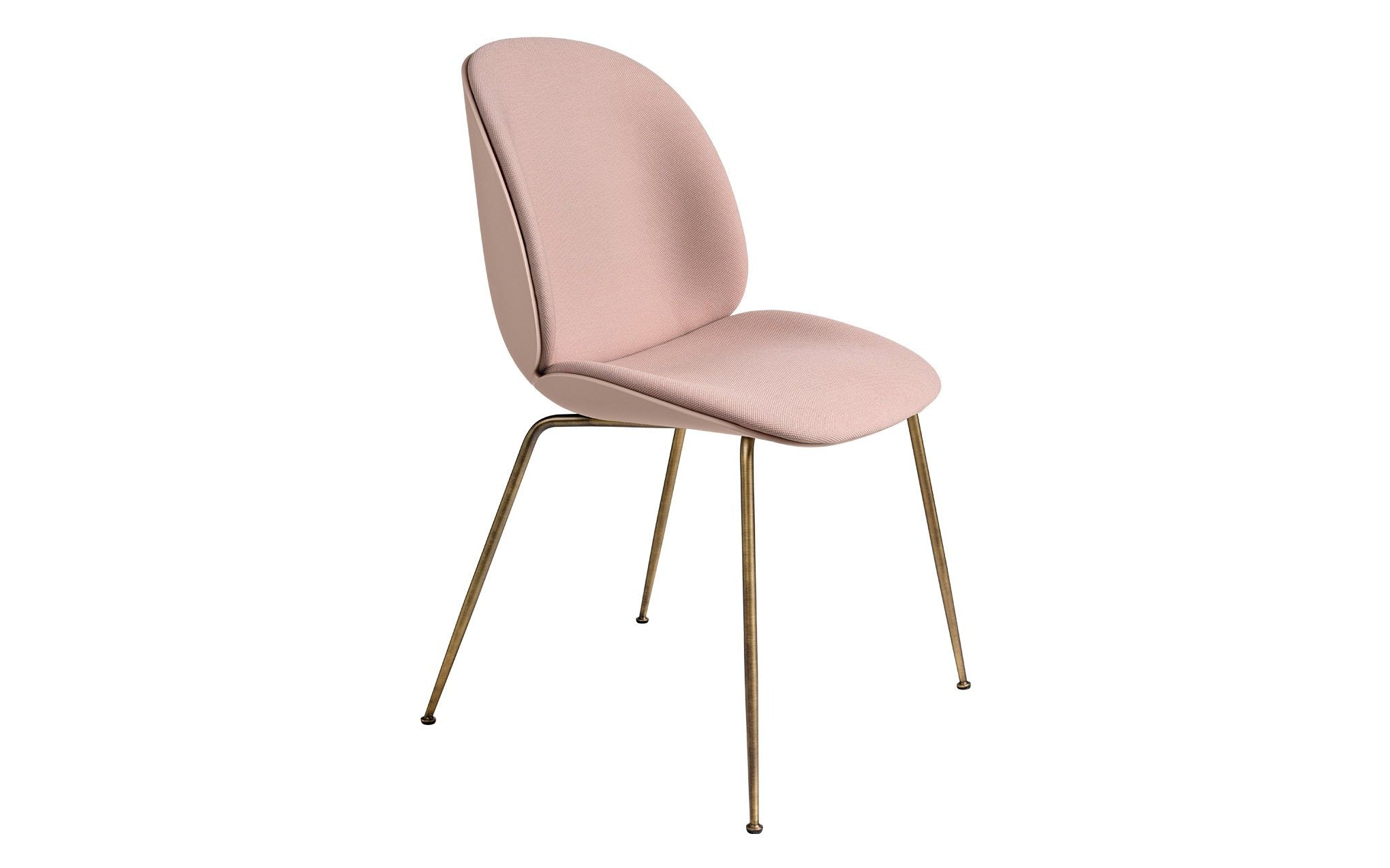 Beetle dining chair - front upholstered with conic base