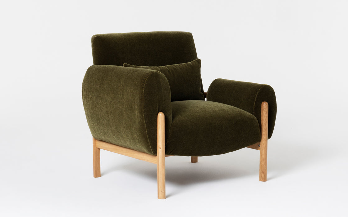 Bruno armchair - left arm high