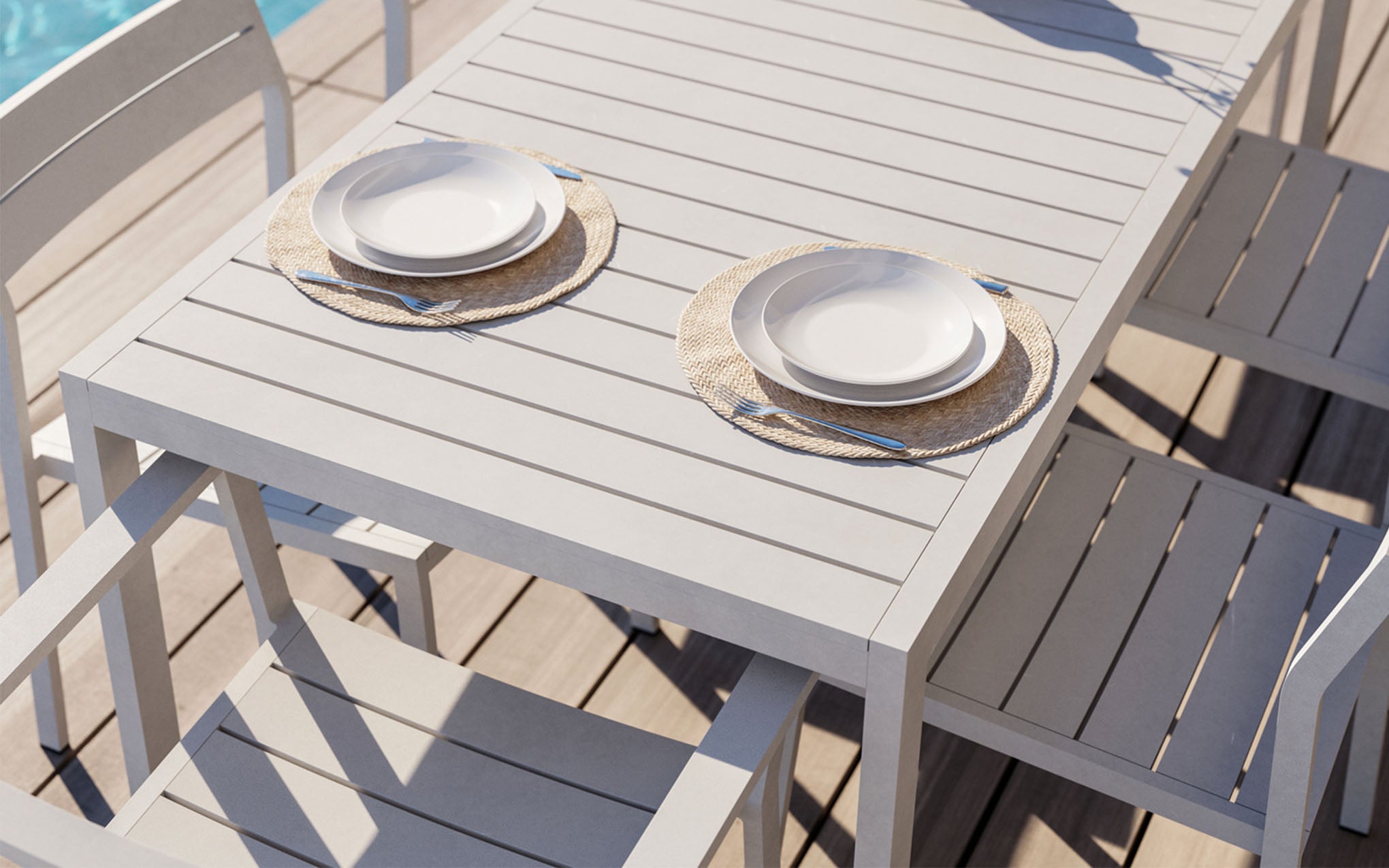 Eos rectangular table