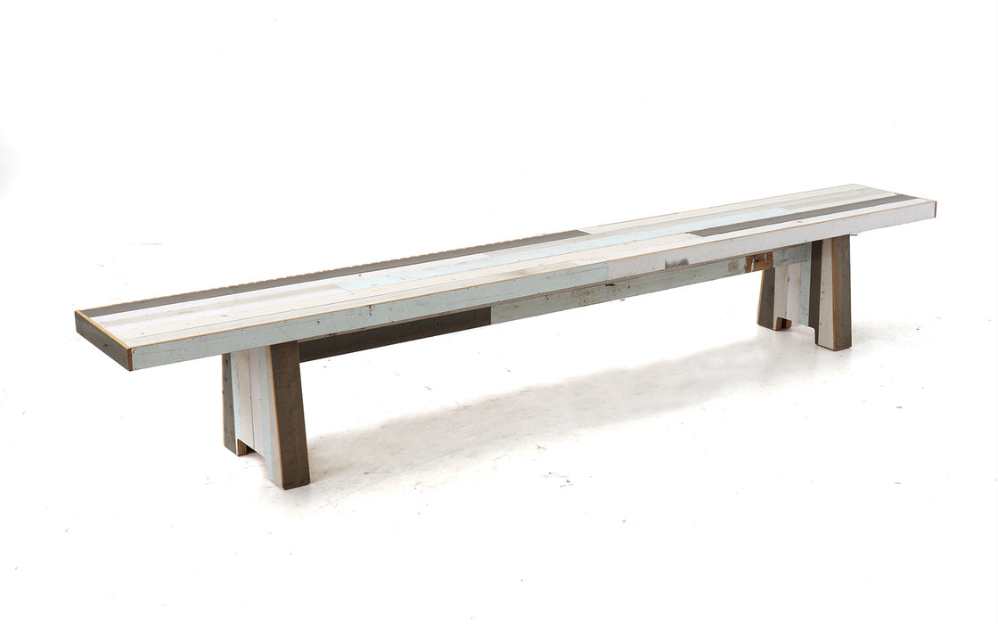 Canteen bench in scrapwood