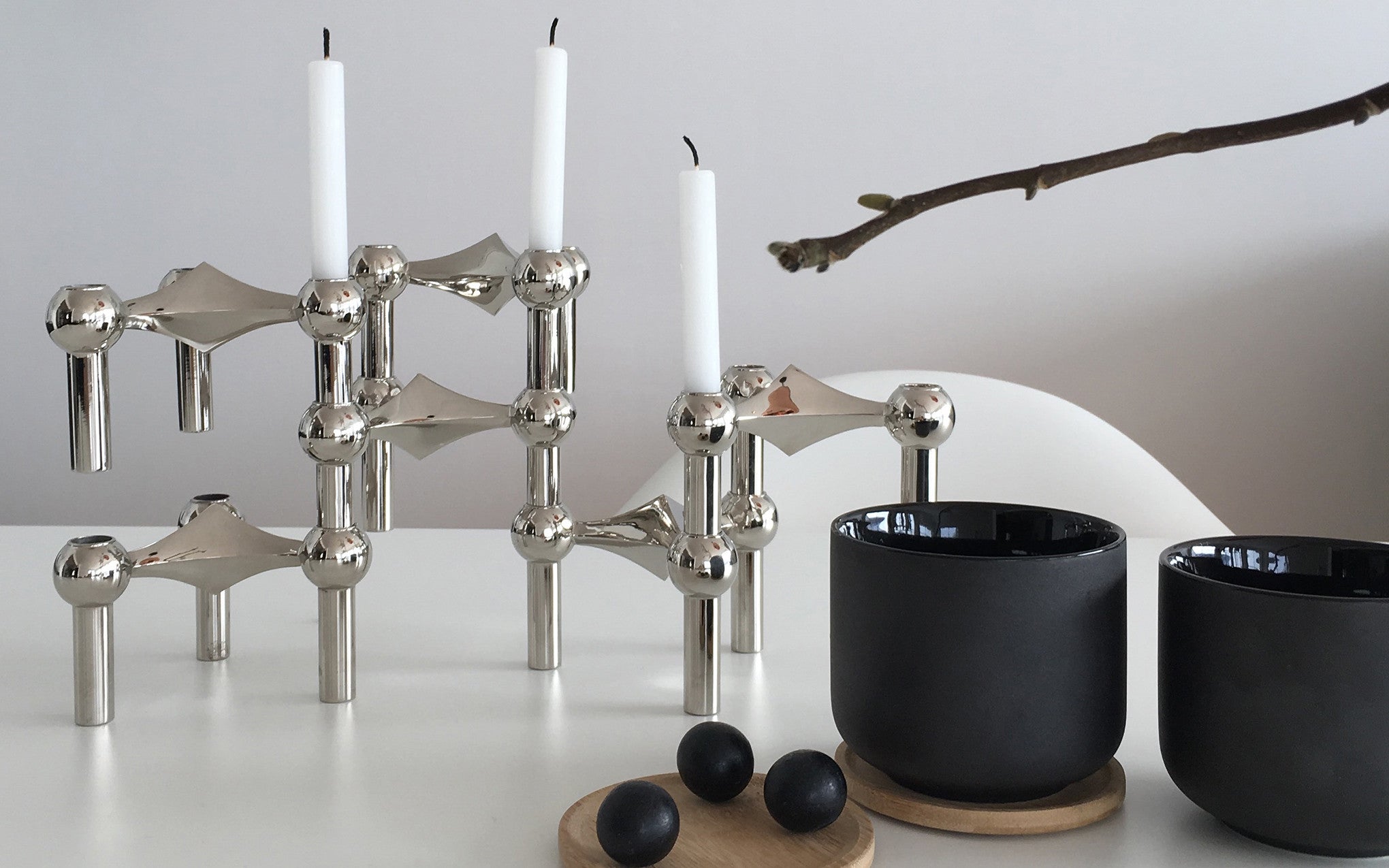 Stoff candleholder