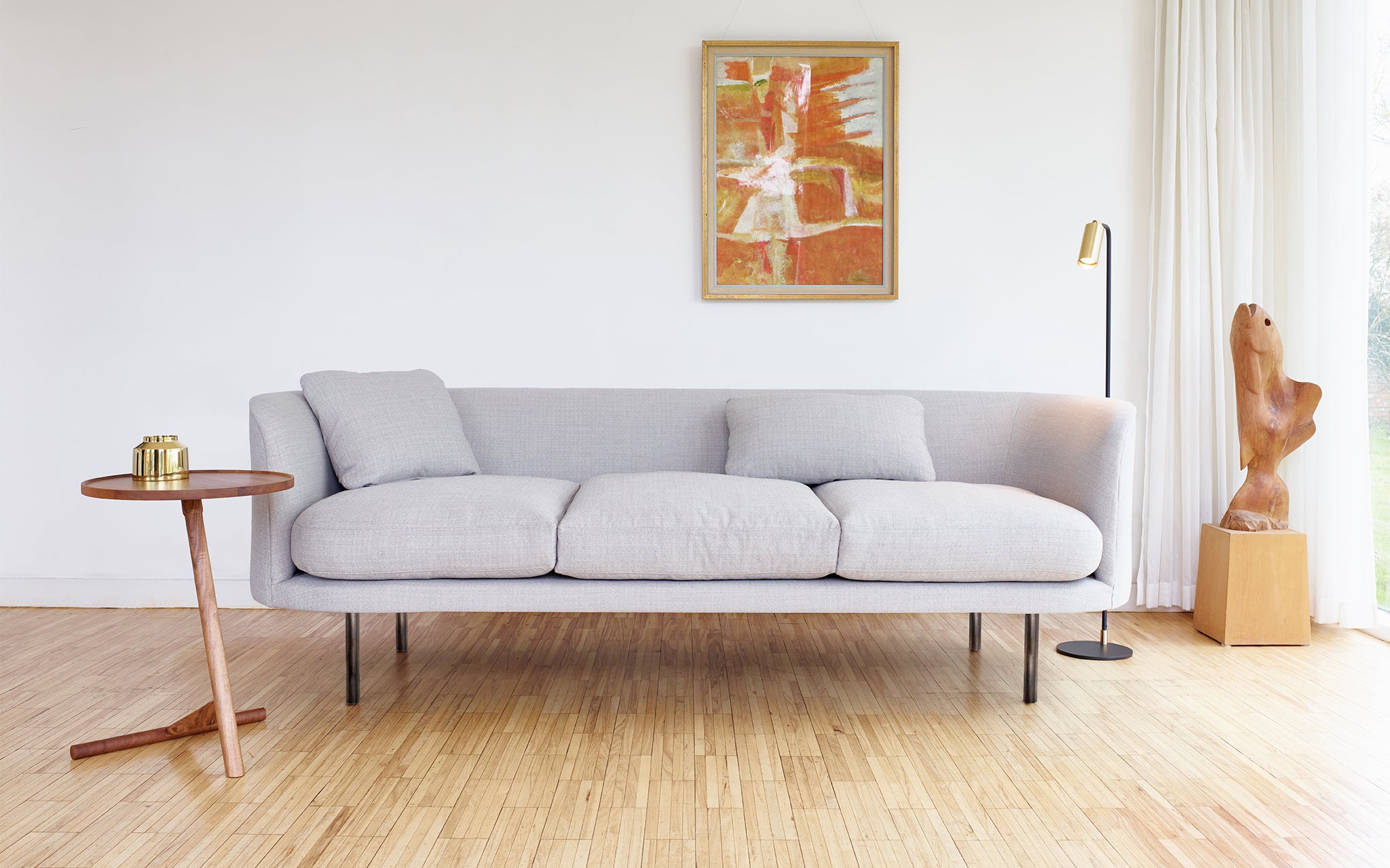 Continuous three seat sofa - cushions