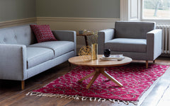 Cross round coffee table