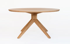 Cross round dining table