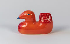 Bird figurine - orange
