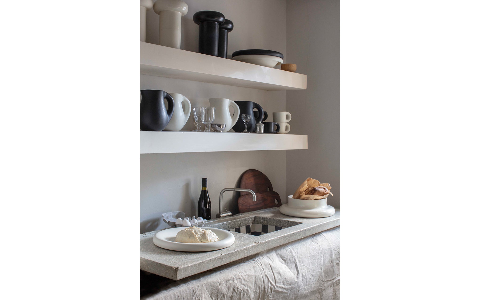 Dough platter - charcoal