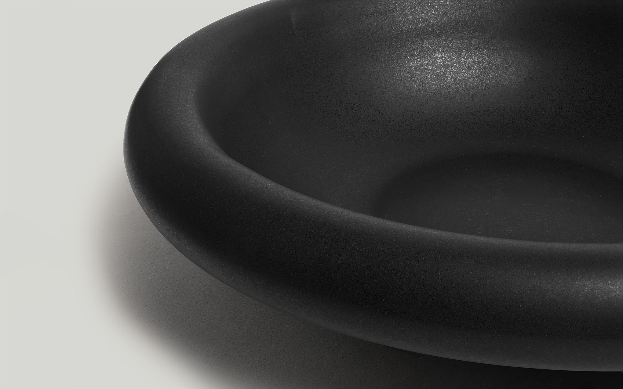 Dough wide bowl - charcoal