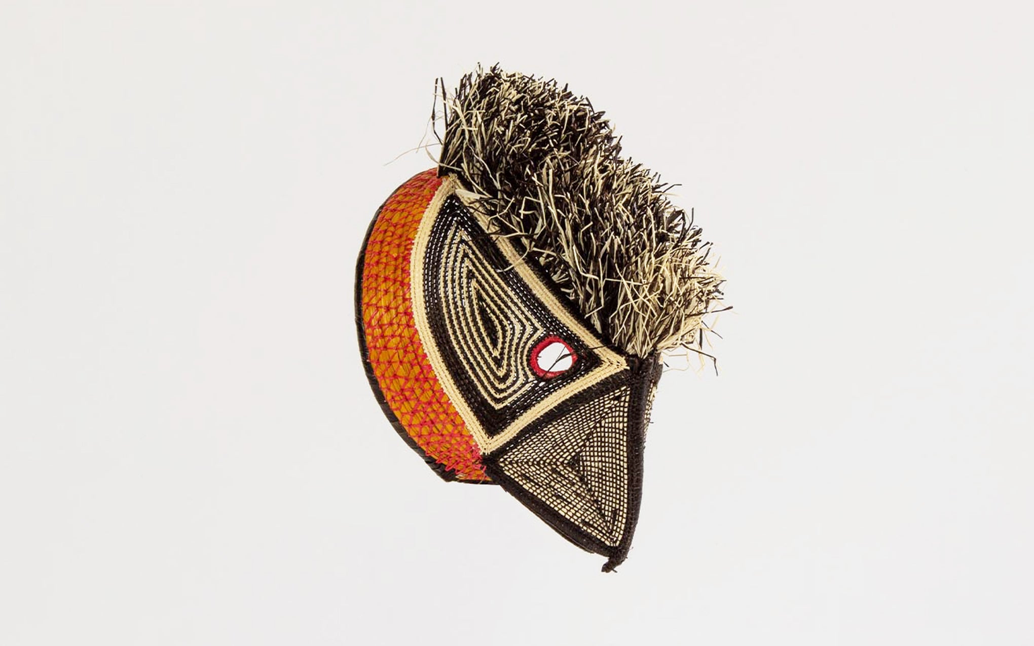 This item is a traditional Panamanian indigenous woven bird mask, Panamanian ceremonial bird mask by Ethic & Tropic | SCP main image 4
