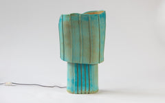 Rib table lamp - deep sea