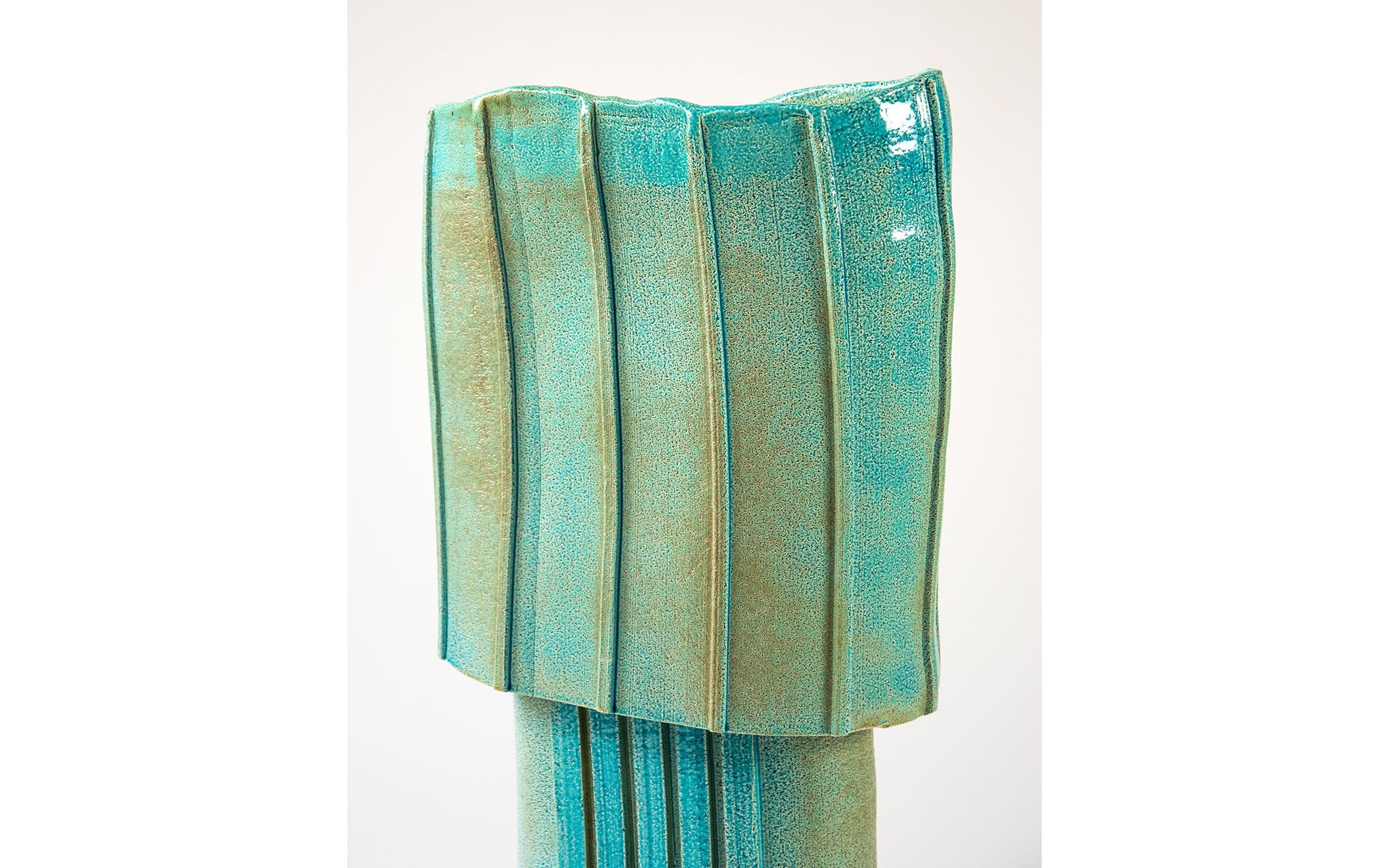 Rib table lamp - deep sea