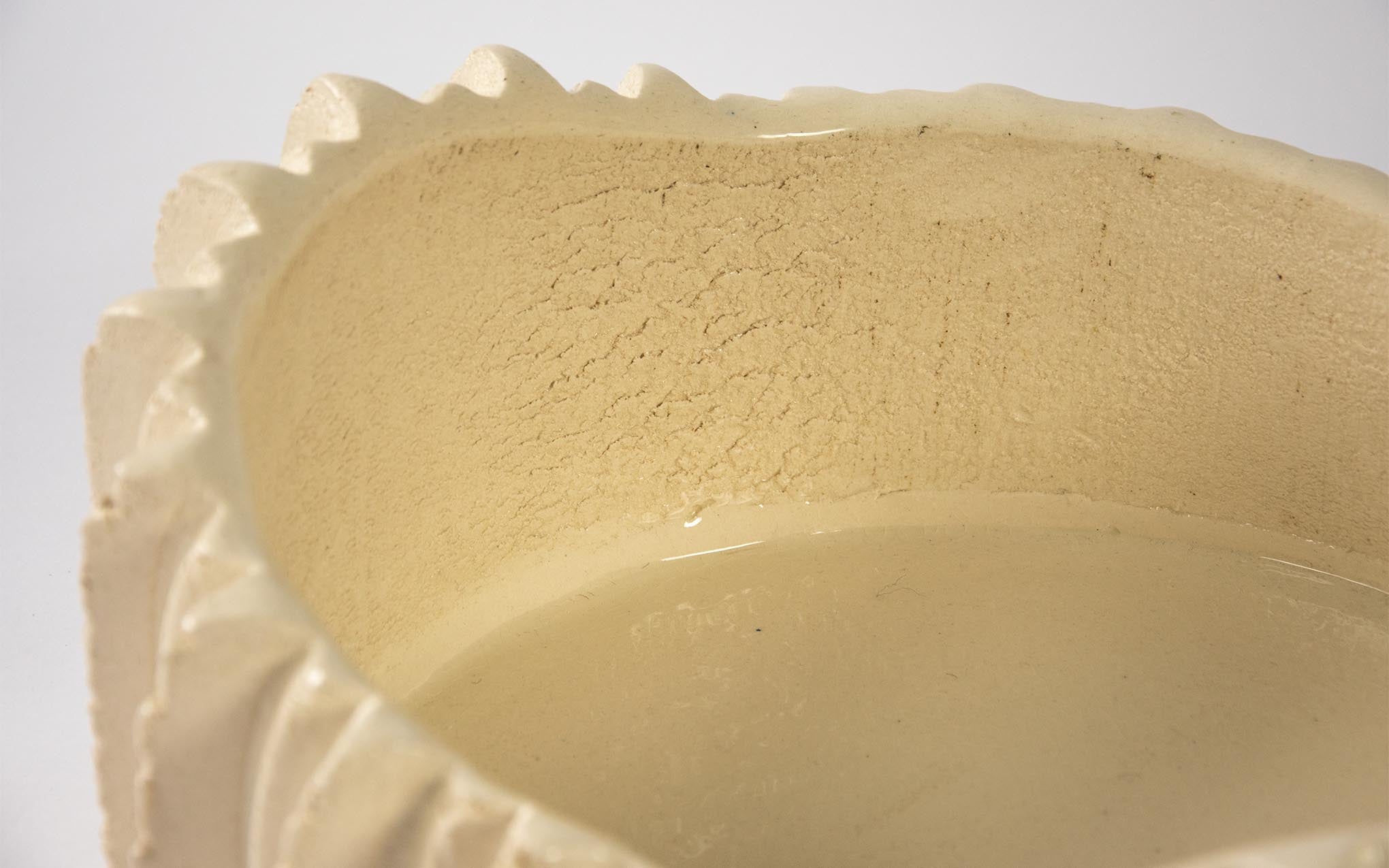 Sawguana bowl - clear glaze