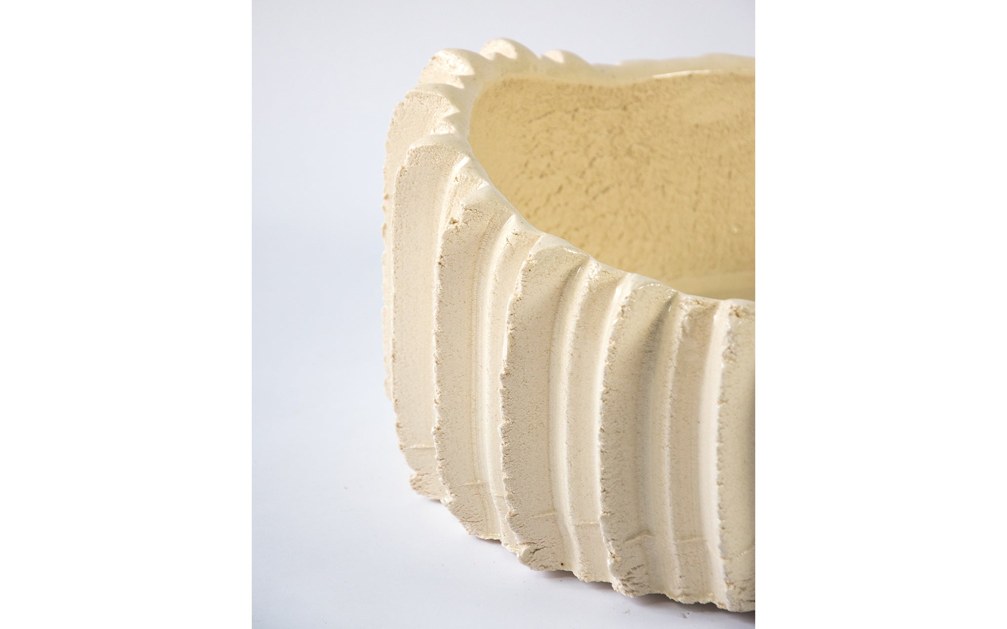 Sawguana bowl - clear glaze