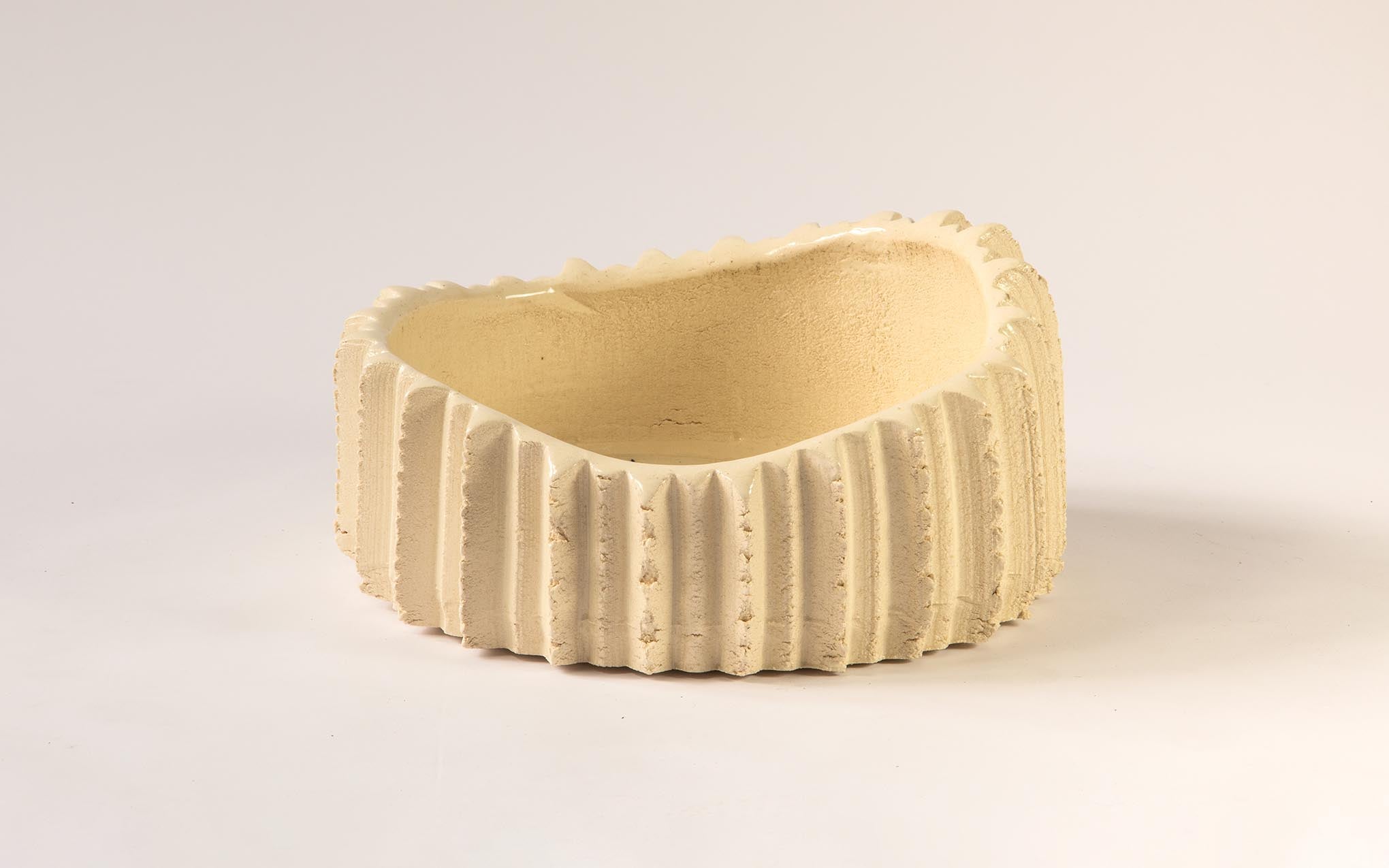 Sawguana bowl - clear glaze