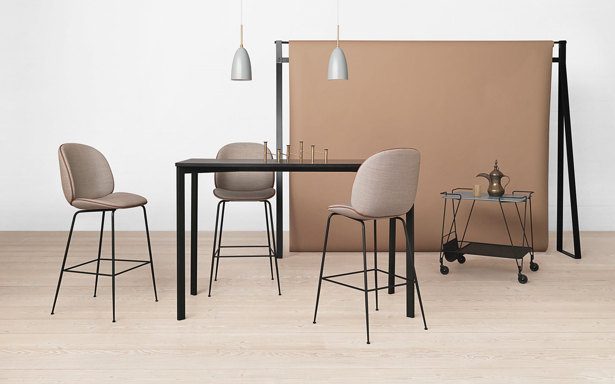 Beetle bar chair - upholstered