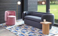 Group cocktail chair with fixed base