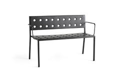 Balcony dining bench with armrests