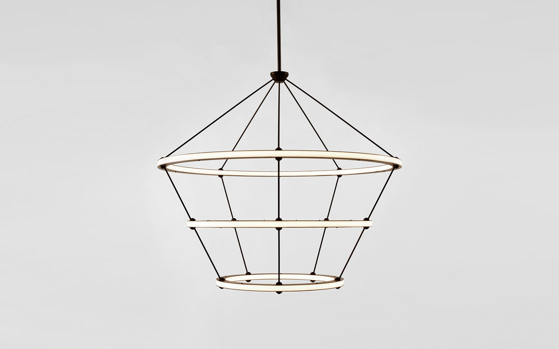 Halo chandelier - 3 rings