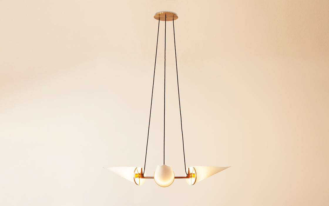 Armitage triple suspension lamp