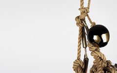 Knotty Bubbles chandelier - 1 Large, 2 Small Bubbles, 5 Barnacles