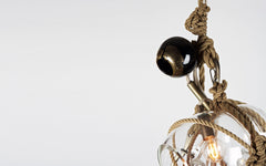 Knotty Bubbles chandelier - 3 Large, 2 Small Bubbles, 5 Barnacles