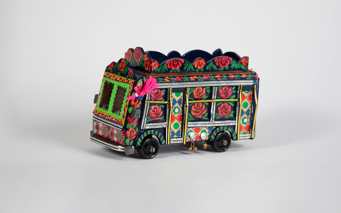Tin bus ornament