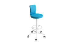 Lab stool with backrest