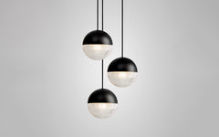 Little Lens Flair chandelier - 3 piece