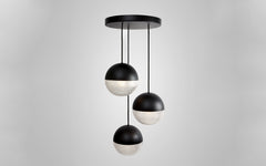 Little Lens Flair chandelier - 3 piece