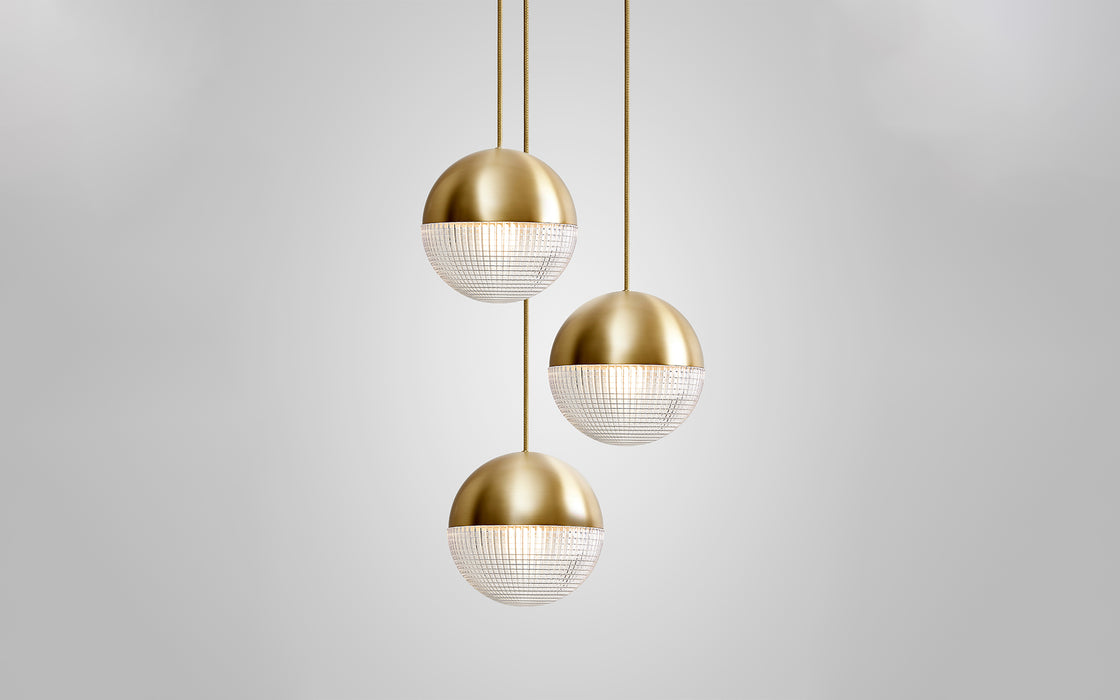 Little Lens Flair chandelier - 3 piece