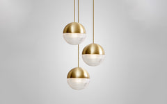 Little Lens Flair chandelier - 3 piece